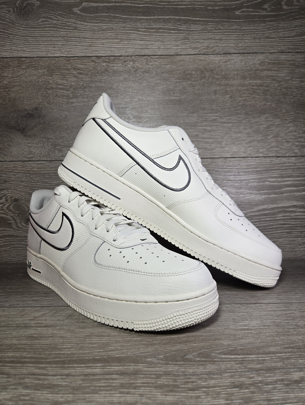 Size 14 Nike Air Force 1 Low Sneakers - Sail / Cool Grey IB7677-101 New With Box